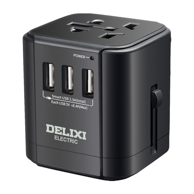 德力西全球通电源适配器 CD98-SPQ(HE) 只 黑色